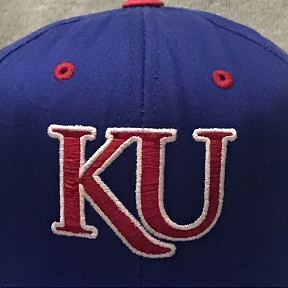 Captivating Headgear - University of Kansas Jayhawks Adjustable Ball Cap - Picture 7 of 12